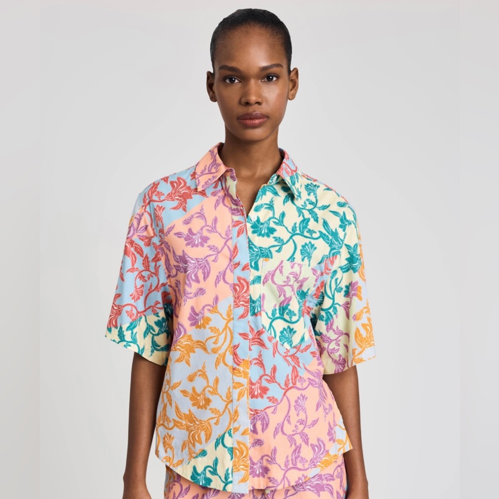 Keaton oversized button down multicolor